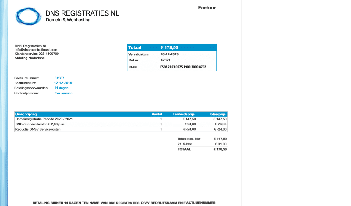 DNS Registraties NL stuurt spookfacturen voor registratie van domeinnamen
